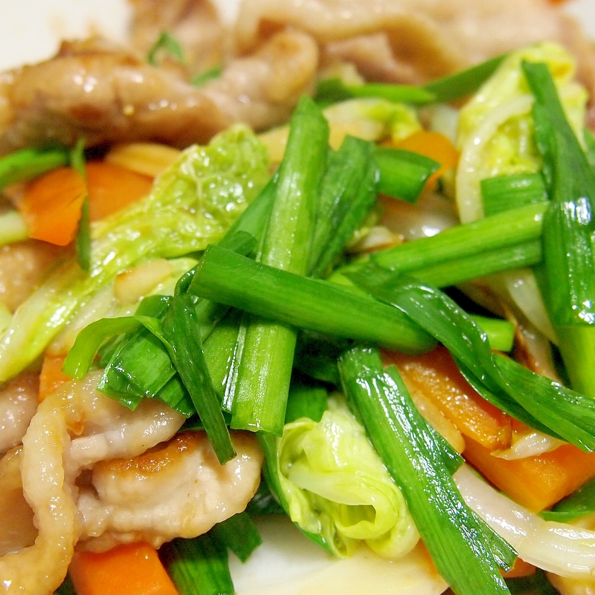豚ニラ白菜の野菜炒め レシピ 作り方 By まるっとまる 楽天レシピ 豚ニラ白菜の野菜炒め レシピ 作り方 By まるっとまる 楽天レシピ